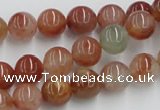 CDQ14 15.5 inches 12mm round natural red quartz beads wholesale