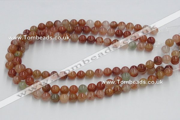 CDQ14 15.5 inches 12mm round natural red quartz beads wholesale