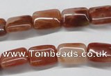 CDQ20 15.5 inches 10*14mm rectangle natural red quartz beads wholesale