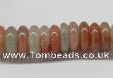 CDQ31 15.5 inches 4*14mm rondelle natural red quartz beads wholesale