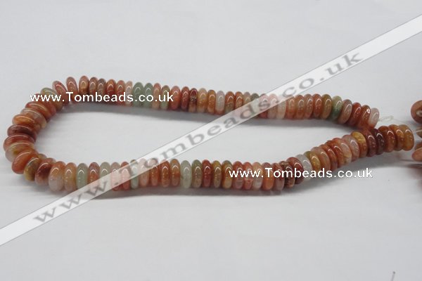 CDQ31 15.5 inches 4*14mm rondelle natural red quartz beads wholesale