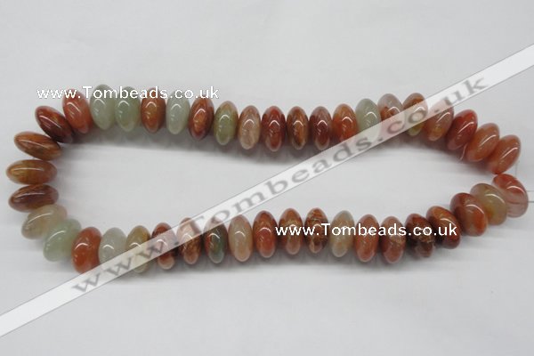 CDQ32 15.5 inches 10*18mm rondelle natural red quartz beads wholesale