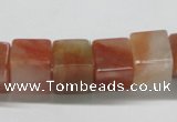 CDQ37 15.5 inches 12*12mm cube natural red quartz beads wholesale