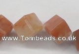 CDQ39 15.5 inches 12*12mm cube natural red quartz beads wholesale