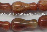 CDQ41 15.5 inches 15*30mm vase-shaped natural red quartz beads