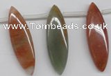 CDQ58 Top-drilled 12*40mm marquise natural red quartz beads wholesale