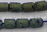 CDQ612 8 inches 6*8mm drum druzy quartz beads wholesale