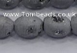 CDQ620 8 inches 10*12mm rice druzy quartz beads wholesale