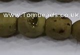 CDQ621 8 inches 10*12mm rice druzy quartz beads wholesale