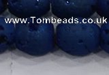 CDQ642 8 inches 12*14mm rice druzy quartz beads wholesale