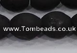 CDQ643 8 inches 12*14mm rice druzy quartz beads wholesale