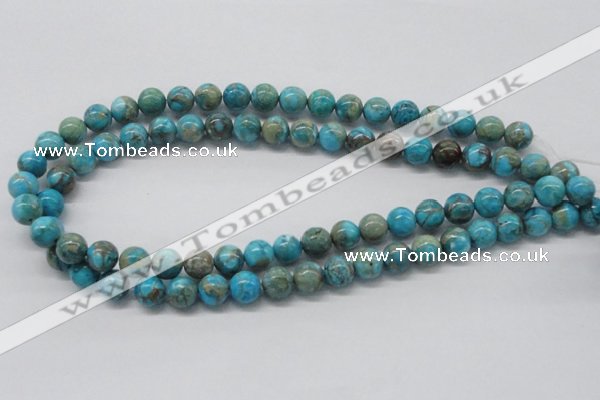 CDS03 16 inches 10mm round dyed serpentine jasper beads wholesale