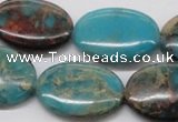 CDS18 16 inches 22*30mm oval dyed serpentine jasper beads wholesale