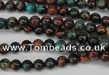 CDS185 15.5 inches 6mm round dyed serpentine jasper beads