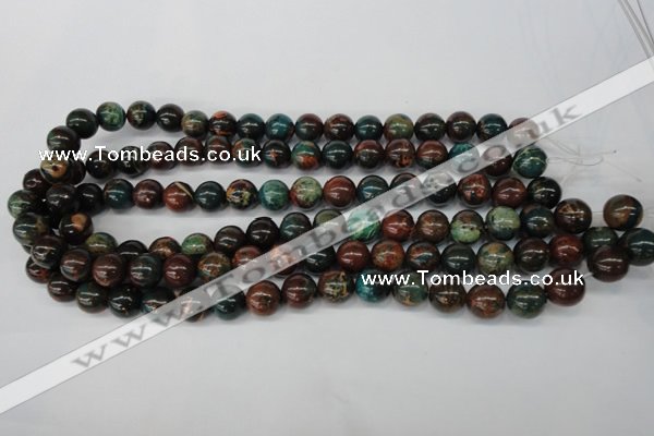 CDS187 15.5 inches 10mm round dyed serpentine jasper beads