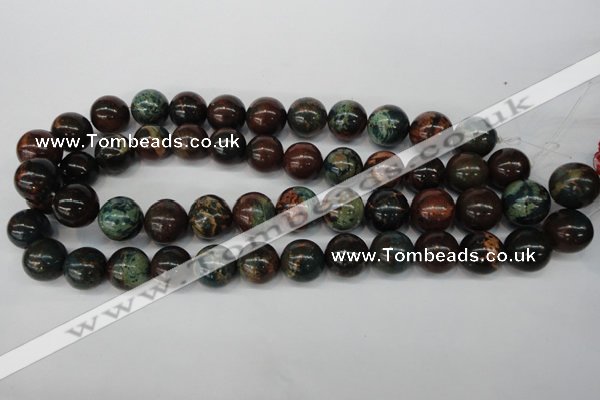 CDS190 15.5 inches 16mm round dyed serpentine jasper beads