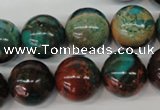 CDS191 15.5 inches 18mm round dyed serpentine jasper beads