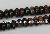 CDS196 15.5 inches 6*10mm rondelle dyed serpentine jasper beads