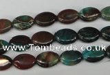 CDS205 15.5 inches 8*10mm oval dyed serpentine jasper beads