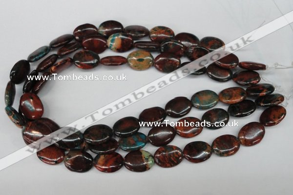 CDS209 15.5 inches 15*20mm oval dyed serpentine jasper beads