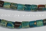 CDS254 15.5 inches 8*8mm tube dyed serpentine jasper beads