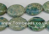 CDS274 15.5 inches 15*20mm oval dyed serpentine jasper beads