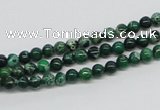 CDT68 15.5 inches 4mm round dyed aqua terra jasper beads