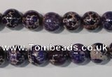 CDT696 15.5 inches 10mm round dyed aqua terra jasper beads