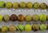 CDT864 15.5 inches 12mm round dyed aqua terra jasper beads wholesale