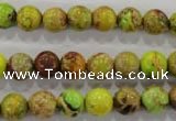 CDT865 15.5 inches 14mm round dyed aqua terra jasper beads wholesale