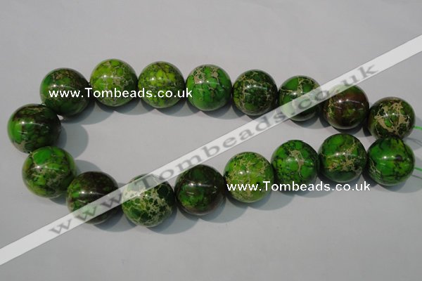 CDT925 15.5 inches 24mm round dyed aqua terra jasper beads