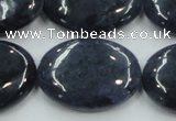 CDU02 15.5 inches 22*30mm oval natural blue dumortierite beads