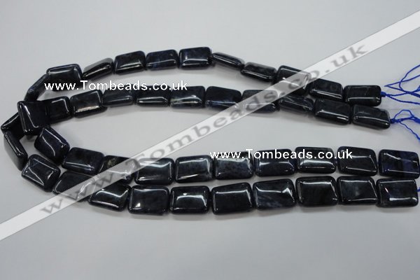 CDU09 15.5 inches 13*18mm rectangle natural blue dumortierite beads