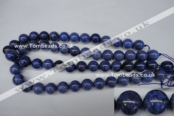 CDU105 15.5 inches 14mm round blue dumortierite beads wholesale