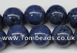 CDU106 15.5 inches 16mm round blue dumortierite beads wholesale