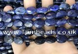 CDU217 15.5 inches 10*14mm faceted oval blue dumortierite beads