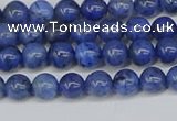 CDU340 15.5 inches 4mm round blue dumortierite beads wholesale