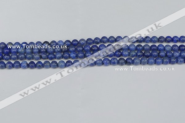 CDU340 15.5 inches 4mm round blue dumortierite beads wholesale