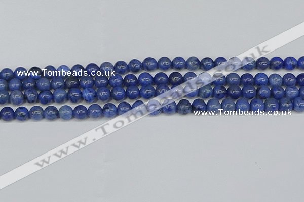 CDU341 15.5 inches 6mm round blue dumortierite beads wholesale