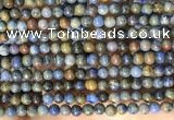 CDU360 15.5 inches 4mm round sunset dumortierite beads wholesale