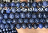CDU370 15.5 inches 12mm round dumortierite gemstone beads