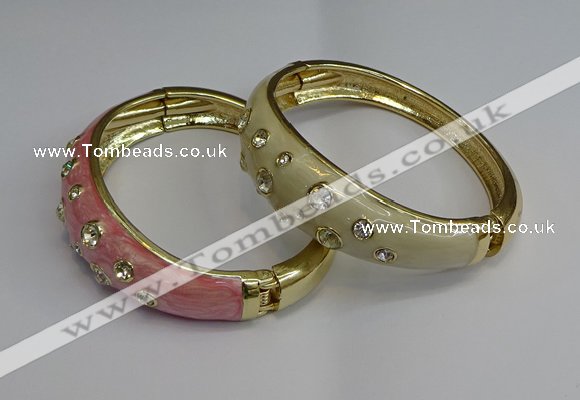 CEB125 16mm width gold plated alloy with enamel bangles wholesale