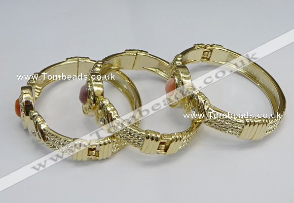 CEB137 22mm width gold plated alloy with enamel bangles wholesale