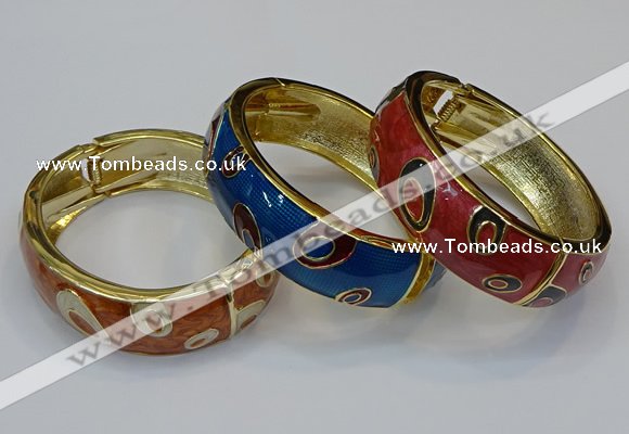 CEB145 19mm width gold plated alloy with enamel bangles wholesale