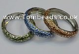 CEB154 15mm width gold plated alloy with enamel bangles wholesale
