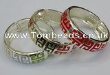 CEB163 20mm width gold plated alloy with enamel bangles wholesale