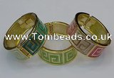 CEB165 23mm width gold plated alloy with enamel bangles wholesale