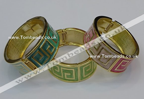 CEB165 23mm width gold plated alloy with enamel bangles wholesale