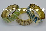 CEB167 20mm width gold plated alloy with enamel bangles wholesale