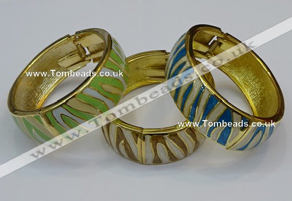 CEB167 20mm width gold plated alloy with enamel bangles wholesale